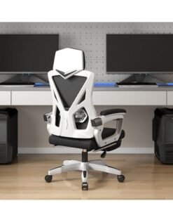 Alternative view of Ergonomic Office Chair Desk Chair with Lumbar Support Gaming Chair with Adjustable Headrest and Armrest Swivel Computer Chair for Home Office（White）