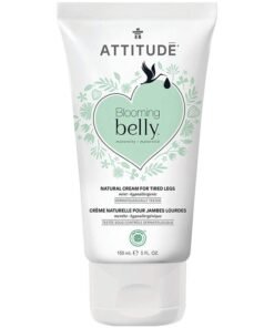 Attitude Blooming Belly, Hypoallergenic Natural Pregnancy-Safe Cream For Tired Legs- 150 Ml