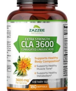 Zazzee CLA, 2000 mg, 180 Softgels, High-Potency Conjugated Linoleic Acid, High Dosage for Weight Management