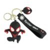 Unique Cartoon Marvel Keychain -Keychain Gift for Boys, Cartoon Keychains Accessories Keyring Key Purse Backpack Car Charms - Good Evil Spider-Man - Black