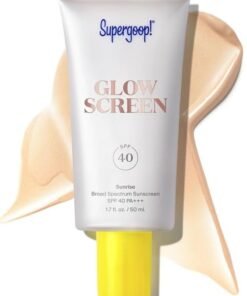 Supergoop Glowscreen SPF 40, Sunrise (Champagne Glow) - 1.7 fl oz - Glowy Primer + Broad Spectrum Tinted Sunscreen - Helps Filter Blue Light - Hydration - Hyaluronic Acid & Vitamin B5