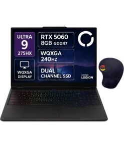 Lenovo (Upgraded Version) Legion 5 16IAX10 Gaming, 16" WQXGA 240Hz Display, Core Ultra 9 275HX, 16GB DDR5 RAM, 1TB PCIe 4.0 SSD, NVIDIA GeForce RTX 5060 8GB, 24-Zone RGB KB, Win 11, Storm Grey with Consumix Mousepad English grey English grey