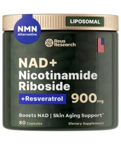 Reus Research NAD + Nicotinamide Riboside, 900mg - 80 Capsules