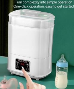 Joyelink Baby Bottle Sterilizer, Electric Steam Bottle Sterilizer and Dryer, 5 in 1 Baby Milk Warmer Bottle/Sterilizer Universal Fit for All Baby Items Accessories