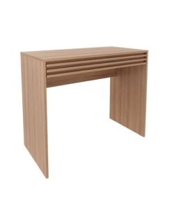 Alternative view of DANUBE HOME Easton Study Desk With 1 Drawer Computer Table Office Desk Workstation Modern Pc Laptop Gaming Table Wooden Study Table For Home Office L 90x45x74.5 Cm Light Brown