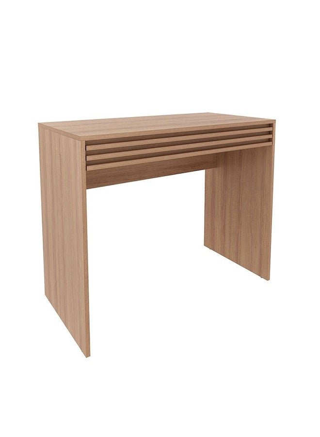 DANUBE HOME Easton Study Desk With 1 Drawer Computer Table Office Desk Workstation Modern Pc Laptop Gaming Table Wooden Study Table For Home Office L 90x45x74.5 Cm Light Brown - Image 2