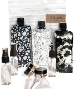Kitsch 11 Pack Travel Bottles For Toiletries - Tsa Approved Refillable Leak Proof Travel Size Containers | Travel Essentials Kit | Travel Bottles Set For Shampoo, Conditioner & Lotion