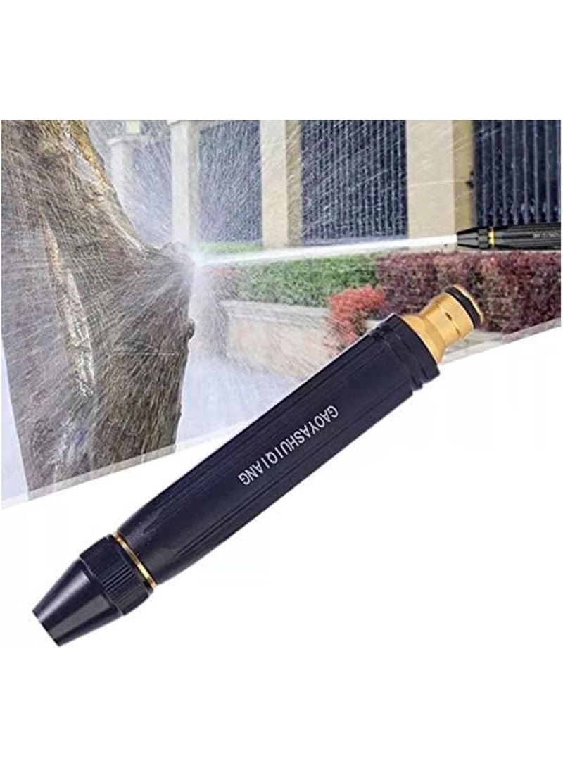 Upgrade Car Washing High Pressure Water Gun Nozzle, Garden Hose Nozzle Spray - High Pressure Metal Water Gun Sprinkler, Adjustable Metal Nozzle Garden Hose Sprinkler