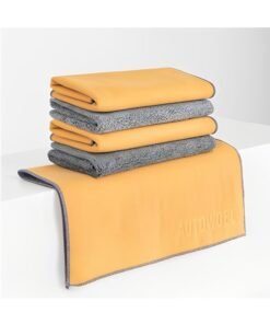 Beauenty 3pcs Premium Double-Sided Suede Microfiber Cleaning and Detailing Cloth for Automotive Care - Thickened Microfiber Drying Towel - Lint-Free Microfiber Cleaning Cloth for Cars(30x60cm)