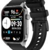 Lee Yon Business Smartwatch,Waterproof Fitness Watch, Bluetooth Calling, Zinc Alloy Vacuum Plating, Heart Rate Monitoring, Black