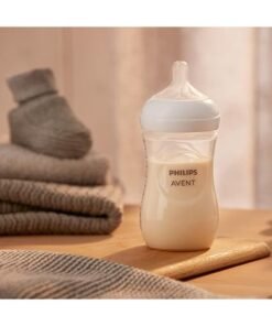 Philips Avent Pack Of 4 Natural Baby Bottle with Natural Response, Clear, 9oz, 4pk, SCY903/04