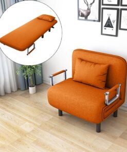 HOCC Convertible Sofa Bed Chair Orange