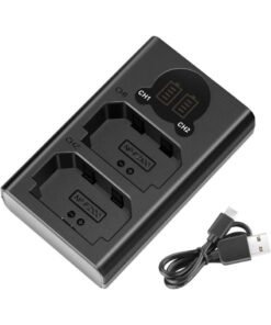 Neewer Dual USB Battery Charger for Sony NP FZ100 Compatible with Sony ZV E1 FX3 FX30 A1 A9 II A7R V A7S III A7 IV A7C A6600 Cameras LCD Display Fast Charging