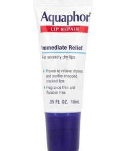 Aquaphor, Lip Repair, Immediate Relief, Fragrance Free, 0.35 fl oz (10 ml)