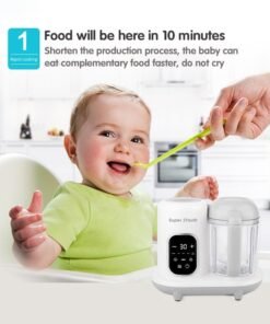 Super ZYouth 4 in 1 Baby Food Processor, Baby Food Maker with Smart Control, Multifunctional Steaming Blender with Steam Pot, Auto Cooking and Grinding, Warming Milks, BPA Free - Image 3