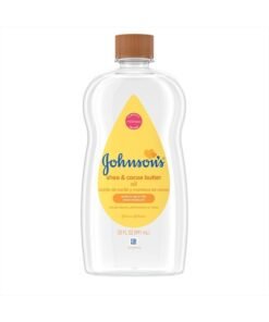 Johnson's Baby Oil, Mineral Oil Enriched with Shea & Cocoa Butter to Prevent Moisture Loss, Hypoallergenic, 20 fl. oz
