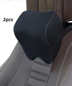 Motim 2 Pack Car Neck & Lumbar Pillow, Car Headrest Neck Rest Cushion, Memory Foam And Breathable Pain Relief Car Neck Support Pillow, Comfortable Ergonomic Design for Car And Office