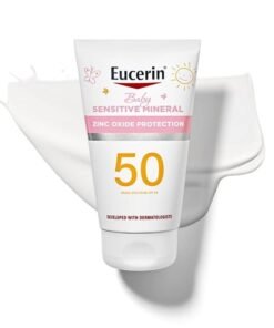 Eucerin Sun Sensitive Mineral Baby Sunscreen SPF 50, Sunscreen Lotion With Zinc Oxide Protection, 4 Fl Oz Tube