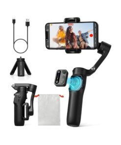 Hohem iSteady X3 SE 3-axis Foldable Smartphone Gimbal Stabilizer with AI Tracking and Detachable Remote Control (Black)