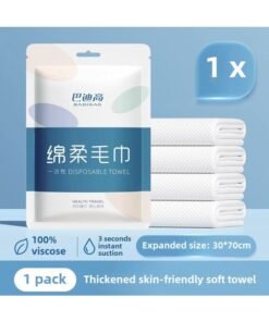 Disposable Pillowcase, Travel Pillowcase, Hotel Supplies, Bed Bed Sheets, Quilt Cover, Thickeneded Travel Sterilization Train Sleeper Pillowcase-Color:Disposable Soft Towel 30*70cm