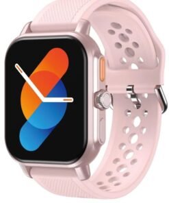 havit Smart Watch for Men & Smart Watch for Women - 2.06 Inch Full Touch Screen, Smart Fitness Watch with Bluetooth Calling, IP68 Waterproof, Heart Rate Monitoring, SpO2 Blood Oxygen, Blood Pressure & Sleep Tracking, Zinc Alloy Body, Custom Watch Faces, Call & Message Notifications, Compatible with Android & iPhone, for Business & Sports Use (Pink)