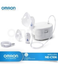 Omron Ultra Compact & Low Noise Compressor Nebulizer NEC-106 For Child & Adult White