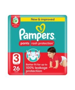 Pampers Baby-Dry Pants with Aloe Vera Lotion, 360 Fit , Size 3, 6-11kg, Carry Pack, 26 Count