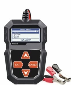 Excefore 12V Car Battery Tester, 100-2000 CCA Load Tester Automotive Alternator Digital Auto Analyzer Charging Cranking System for Truck Marine Motorcycle SUV Boat