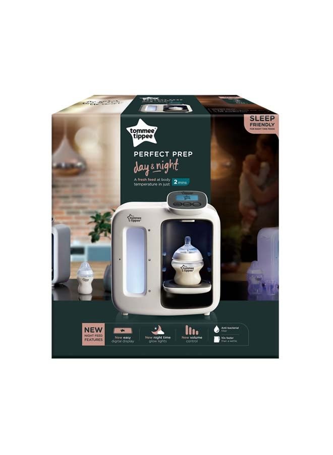 tommee tippee optimal Prep Day & Night the Baby Bottle Maker Machine with Digital Display and Adjustable Volume, White - Image 2