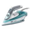 BRAUN TexStyle 5 Steam Iron, FreeGlide 3D Technology, SuperCeramic Coating, Precision Tip, Anti-Drip, Water Capacity 300 ml 2700 W SI 5017 GR Green