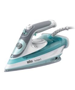 BRAUN TexStyle 5 Steam Iron, FreeGlide 3D Technology, SuperCeramic Coating, Precision Tip, Anti-Drip, Water Capacity 300 ml 2700 W SI 5017 GR Green