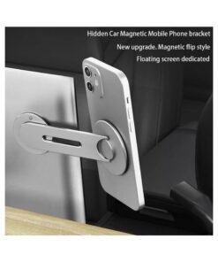 Rock Pow Magnetic Mount For Tesla Car Center Console Flexible Phone Control Panel Holder Mag-safe Compatible For iPhone 16/15/14/13/12 And All Smartphones