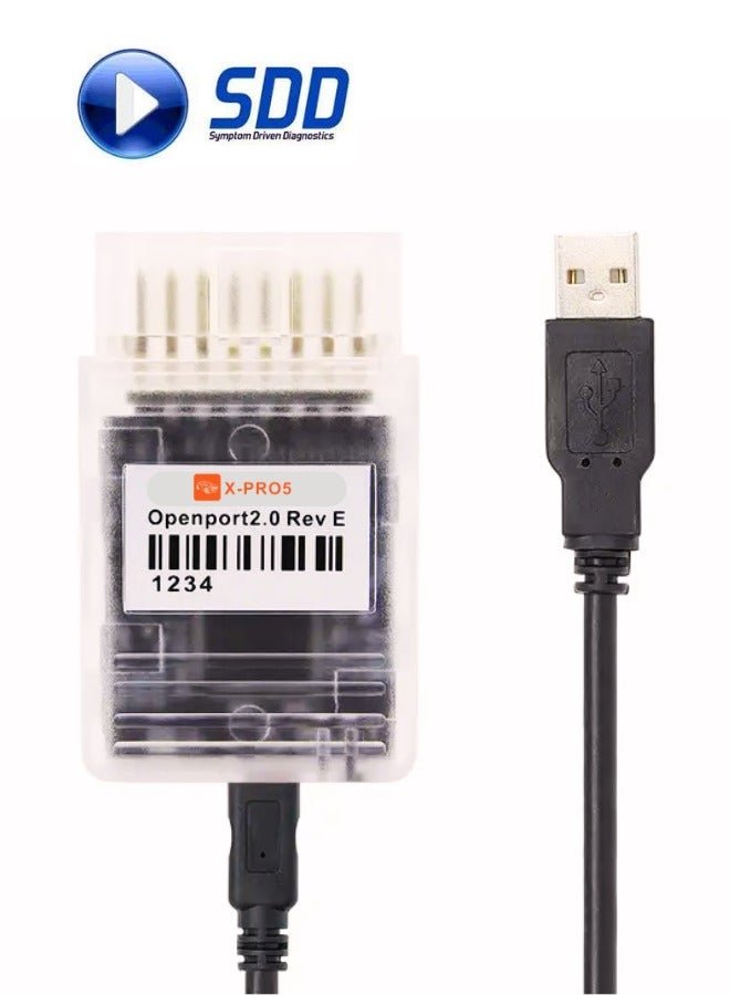 X-PRO5 JLR SDD V164 Software J2534 Full Chip Passthru VCI Compatible for Landrover Jaguar Car Diagnostic ScanTool Coverage 2005 to 2017 Windows 10Pro Install Activation Support Online