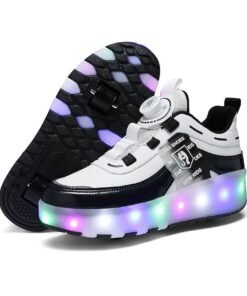 AUTOYSUR Roller Skates Shoes for Kids Girls, Boys Skates Shoes with Wheels LED Light Kids Inline Roller Skates Shoes Kids Sneakers Gifts
