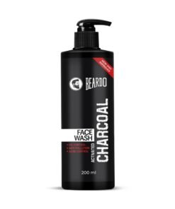 Beardo Activated Charcoal Face Wash for men, 200ml | For Deep Pore Cleaning and Removes Dirt | face wash for acne and pimples | face wash for oily skin