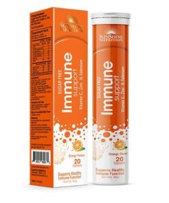 SUNSHINE NUTRITION N Immune Support Orange EFFERV 20 Tabs 2 Valuepack