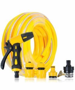 GROIC High Pressure Washer Hose,Car Wash Kit with 15m Water Pipe,Household Cleaning Pipe,Garden Watering Tool,Multi-function Cleaning Tool