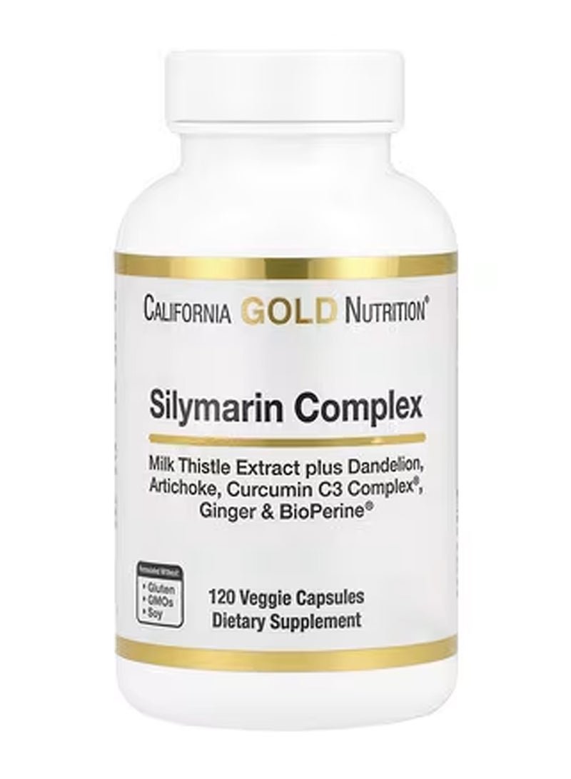 California Gold Nutrition Silymarin Complex Liver Health - 120 Capsules