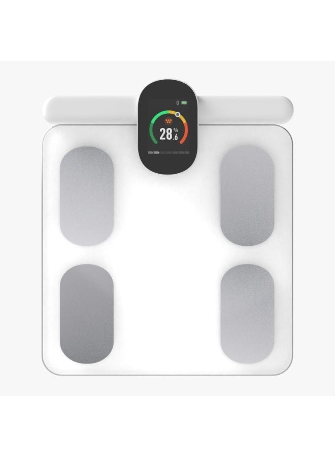VOTRIX Digital Body Weight Fat Scale, White, 8 Electrode and Bluetooth