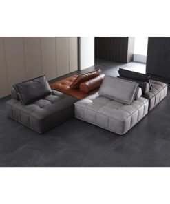 Ripple FURNITURE Gl Block Sofa Lazy Curd Block Creative Armless Large Module Italian Cloth Art Piedmont Sofa