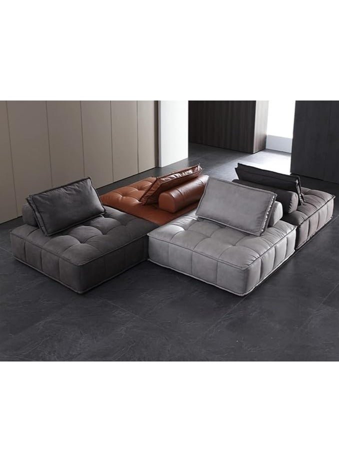 Ripple FURNITURE Gl Block Sofa Lazy Curd Block Creative Armless Large Module Italian Cloth Art Piedmont Sofa