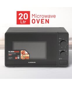 Olsenmark Electric Microwave Oven, 5 Multiple Power Levels with Easy Controls and Cooking End Signal, Perfect for Reheating, Defrosting, Cooking 20 L 1150 W OMMO2343W Black