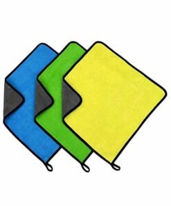 3-Piece Car Soft Microfiber Absorbent Wash Cleaning Polish Cloth Small 30 x 40 cm