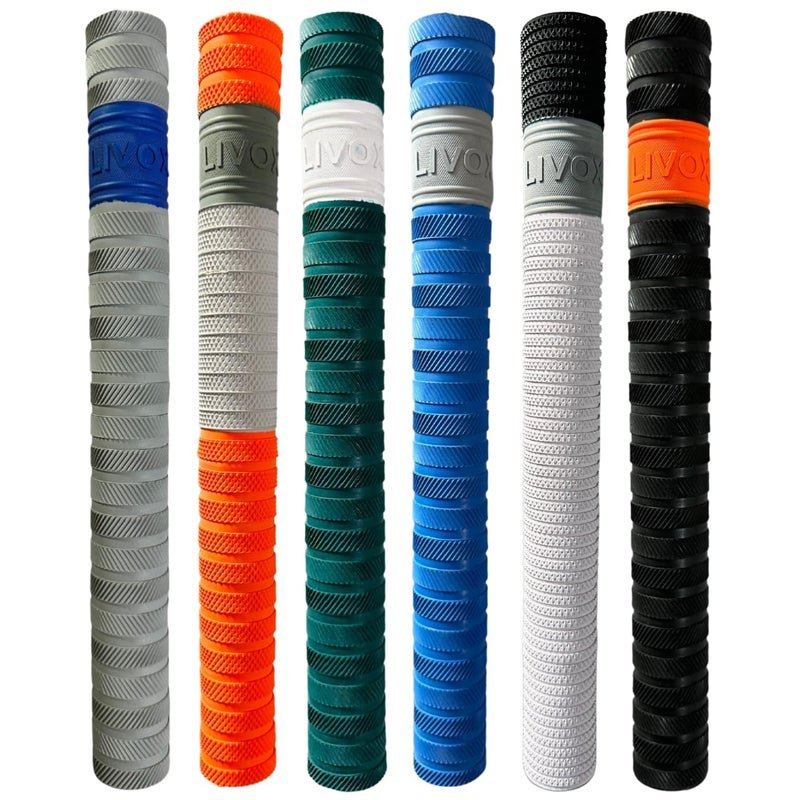 LIVOX Thunderblade, Dynamic And Bracelet Texture Cricket Bat Handle Grips pack of 6 Super Tacky