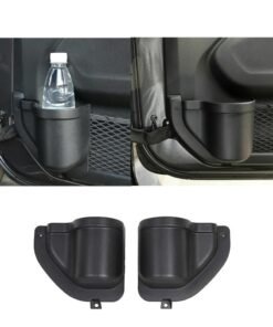 Barakah Door Side Insert Organizer Box, Pockets Storage Front Net Tray Interior Accessories Compatible with 2018-2023 Jeep Wrangler JL JLU& 2020 2021 2022 2023 Gladiator JT