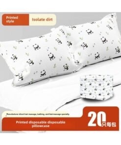 Disposable Pillowcase Travel Hotel Four-piece Set Dirty Pillowtowel Hospital Sleeper Non-woven Pillowcase 100 Pack-Color:Designs And Colors [20 Pieces Per Pack]