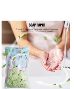 1000 PCS Portable Mini Soap Sheets,Flower Shape  Disposable Soap Paper Sheets, Hand Washing Bath Scented Paper for Home Travel Camping and Outdoor Activities Mix Scented