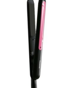 Panasonic 2-Way Smooth Sliding Ceramic Plate Hair Straightener Curler, Eh-Hv21 Black/Pink
