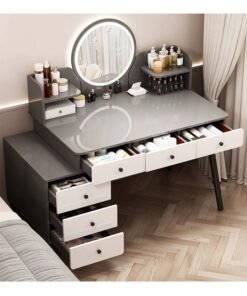 Alternative view of NKX Multifunctional Makeup Vanity Dressing Table with Drawers 115 CM