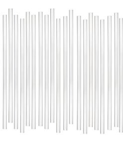 Lavish 100Pcs Clear Long Disposable Plastic Drinking Straws 24cm | Individually Wrapped Straws | Extra Long for Juice, Milk, Smoothies, Parties | Hygienic & Convenient Everyday Use